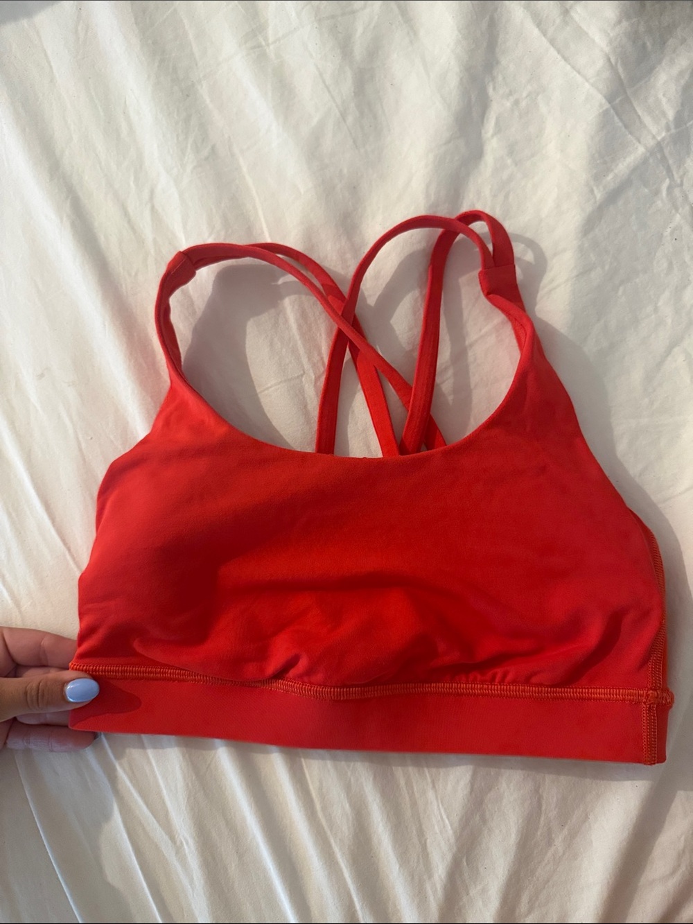 lululemon athletica Red Strappy Sports Bra